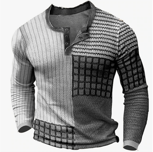 Mailo - Stylischer Pullover mit Waffel-Struktur für Herren (italienisches Design)