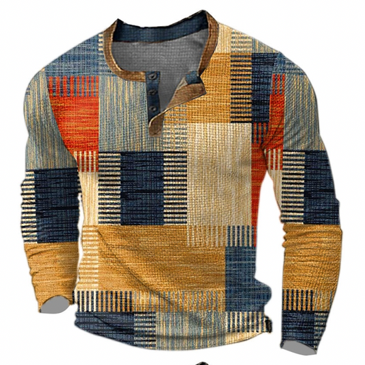 ANTONIO - Stylischer Pullover mit Waffel-Struktur für Herren (italienisches Design)
