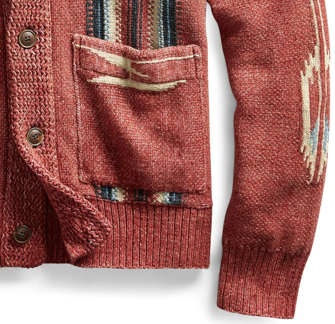 VALENCIO - Moderner Langarm-Strick-Pullover im Vintage Look für Männer