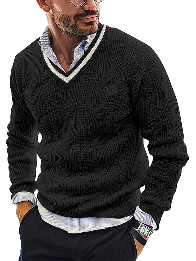 CALVIN - Stylischer Woll-Pullover für Herren (italienisches Design)