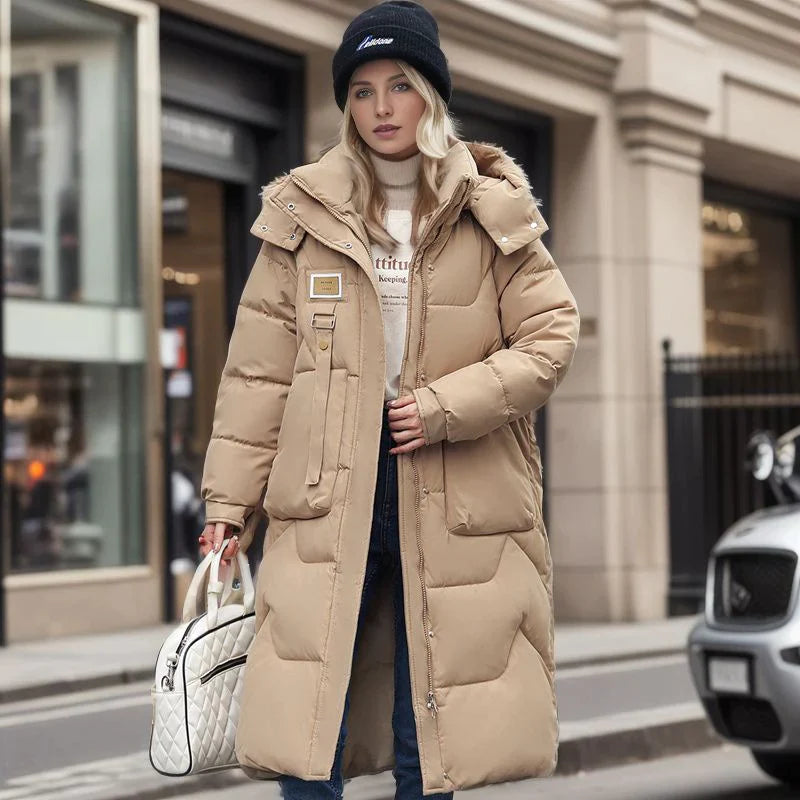 Vlasta - Lange Winter Puffer Jacke für Frauen