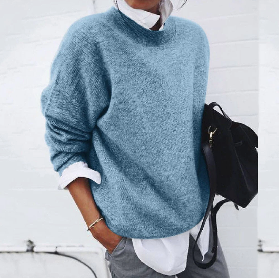 MARTINA - Weicher und warmer Pullover aus Baumwolle