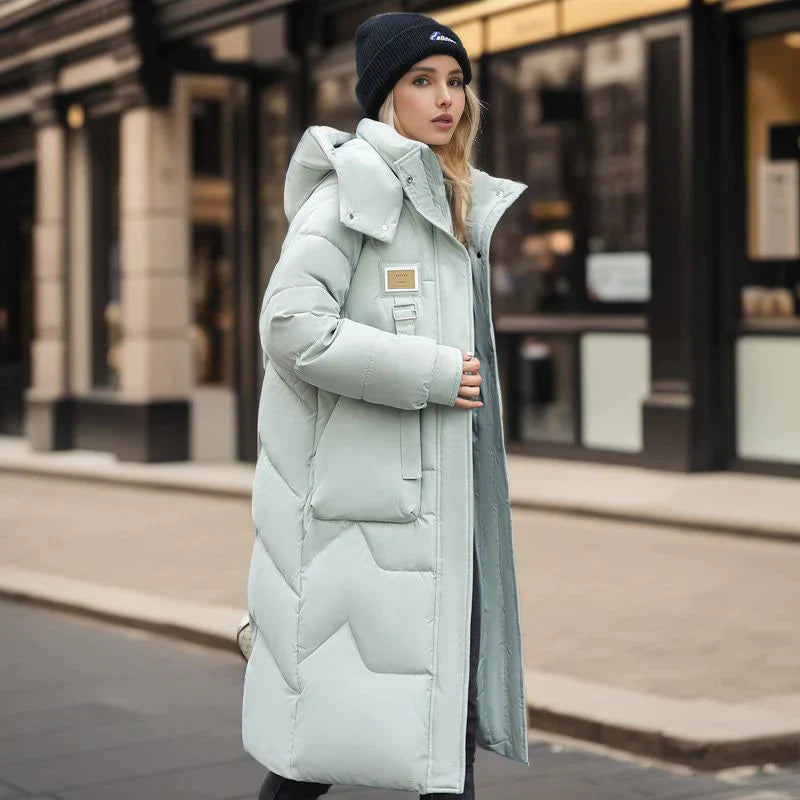 Vlasta - Lange Winter Puffer Jacke für Frauen